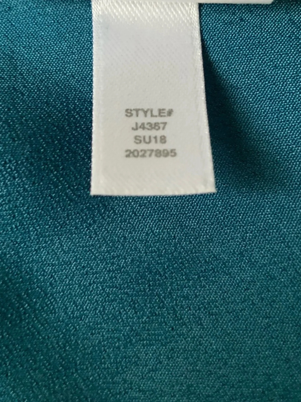 J. CREW X ABIGAIL BORG Shirt-Dress Midi Black Floral Teal Pink Blooms Size 4 - Picture 7 of 8